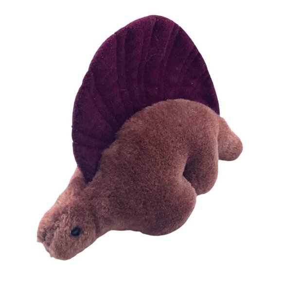 Vtg Dakin 1984 Dimetrodon Dinosaur Plush Toy 7"x5" Stuffed Animal Purple - Picture 6 of 7